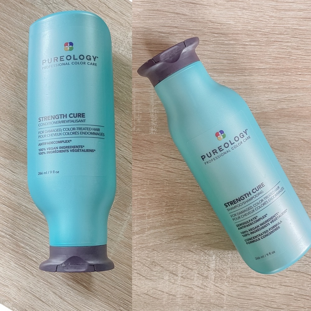 Pureology strength cure FREE dry shampoo and cosmetic bag